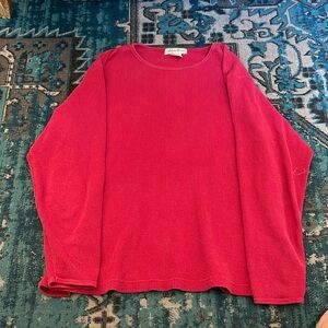 Red Eddie Bauer long sleeve sweater